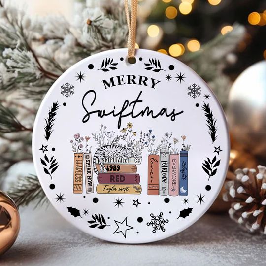 Vintage Taylor's Albums Ornament, Eras Tour Ornament,Taylors Christmas Ornament