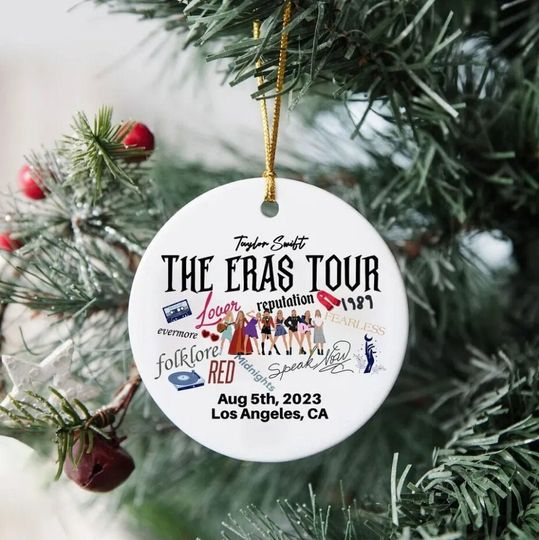 Personalized TS Eras Tour Ornament Taylors Christmas