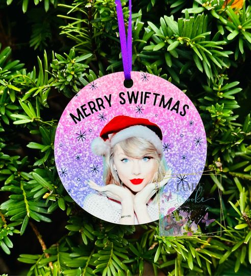 Merry Swiftmas Eras Tour Christmas Ornament