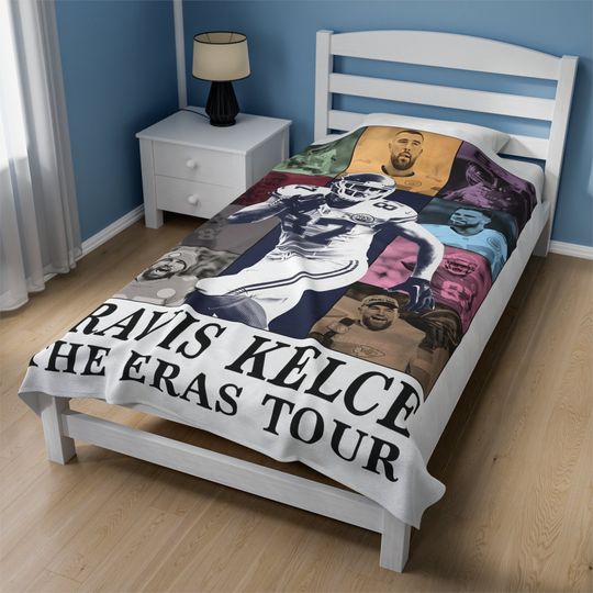 Travis Kelce Eras Tour Throw Blanket