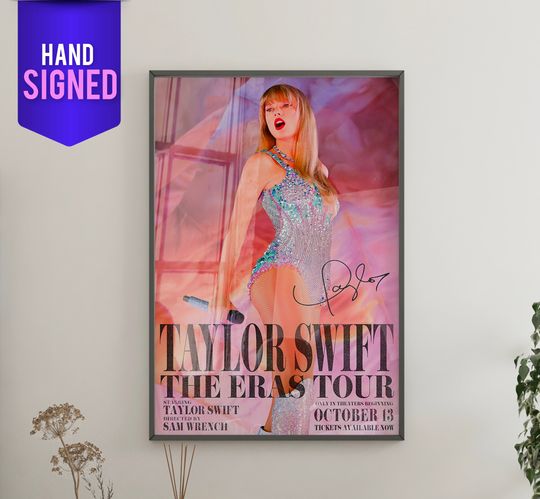 Taylor Autographed Poster - Eras Tour - Hand Signed
