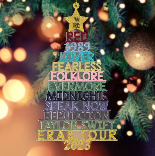 Swifty Album Christmas Tree Ornament, Eras Tour Ornament, Christmas Ornament