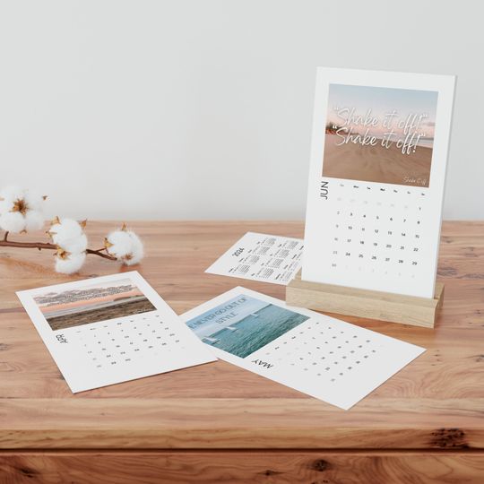 Taylor's 1989 Lyric Inspired 2024 Vertical Desk Calendar
