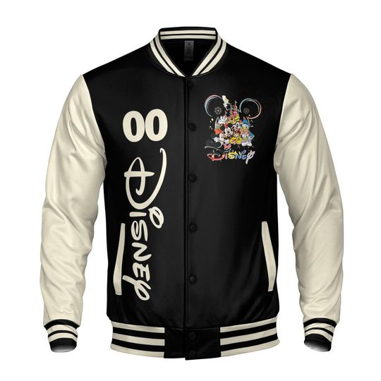 Custom Disney Trip Vacation Varsity Jacket, Matching Baseball Team Outfit, Disney Baseball Jacket