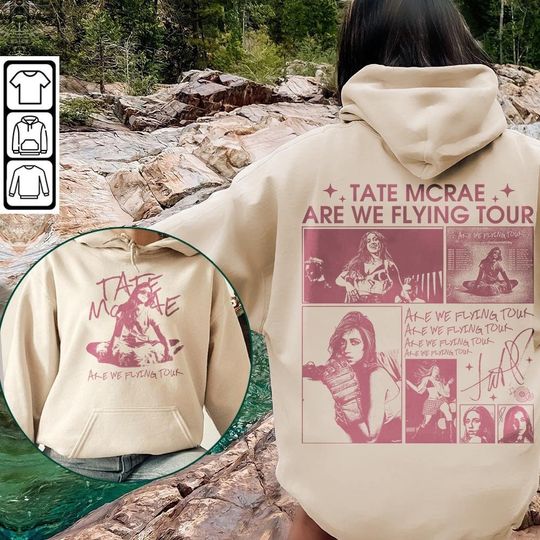 Tate McRae Are We Flying 2023 Tour Music Hoodie, Vintage 90s