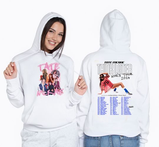 Tate McRae Graphic Shirt, Tate McRae The Think Later World Tour 2024 Tour Hoodie