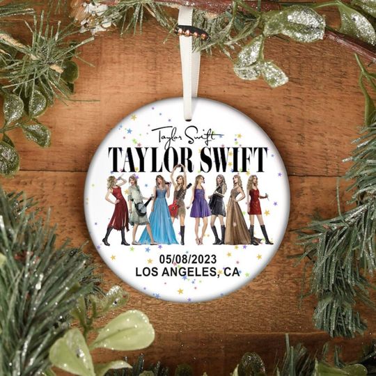 Personalized Eras Tour Ornament, Taylors Christmas Ornament