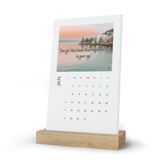 Taylor's 1989 Lyric Inspired 2024 Vertical Desk Calendar