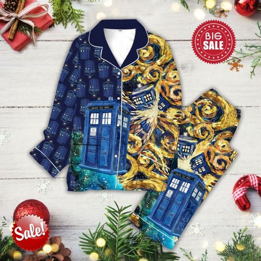 Doctor Who Womens Pajamas, Christmas Movie Pajamas