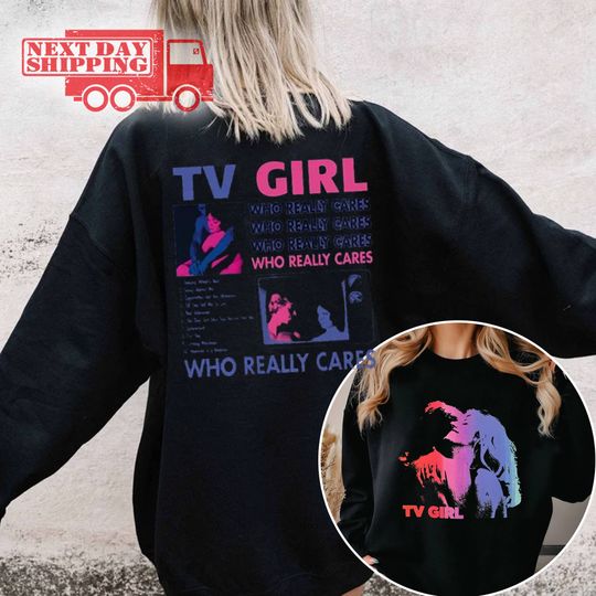Unisex TV Girl Sweatshirt| Who Really Cares Gildan shirt
