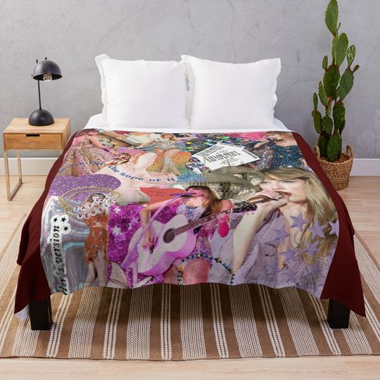 Beautiful Singer Eras Tour Throw Blanket