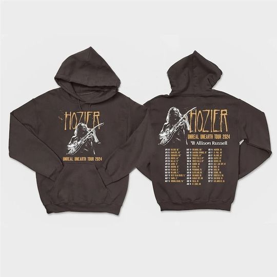 2024 Hozier Tour Unisex Shirt, Hozier Unreal Unearth Tour 2024 Shirt, Hozier Tour Merch