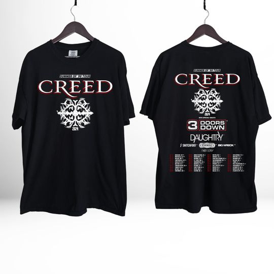 Creed Tour Shirt 2024  Merchandise, Summer of '99 Tour Shirt 2024