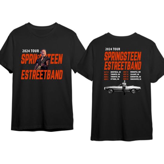Bruce Springsteen and E Street Band Canadian 2024 Tour Shirt