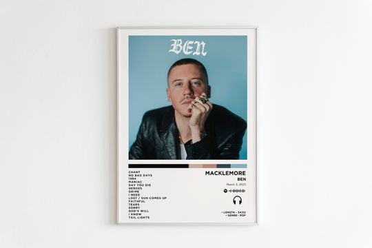 Macklemore - Ben Album Poster / Album Cover Poster