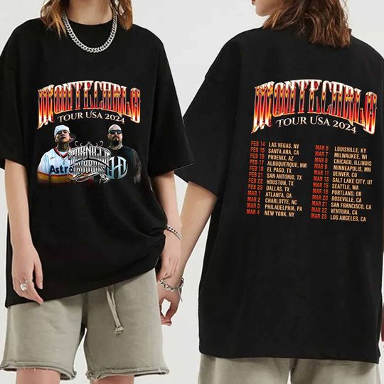 Tornillo Montecarlo Tour Usa 2024 Shirt, Rapper Tornillo 2024 Concert Shirt