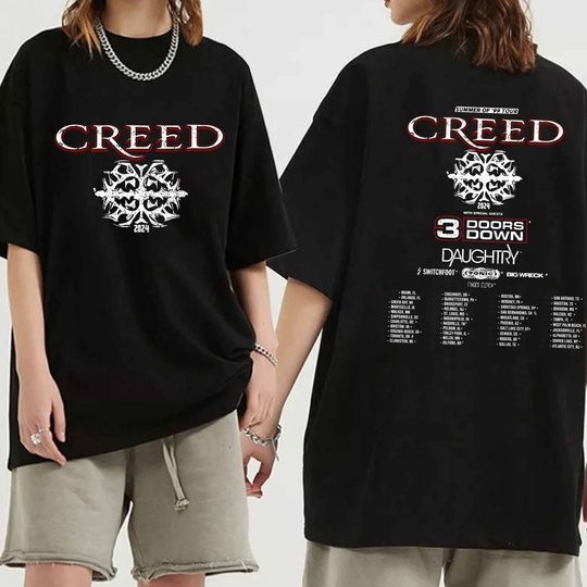 Creed 2024 Tour Summer of 99 Tour Shirt, Creed Band Fan Shirt