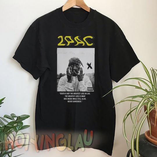 2Pac Tupac Shakur T-Shirt, Vintage 2Pac Rapper Hip Hop Legends Shirt
