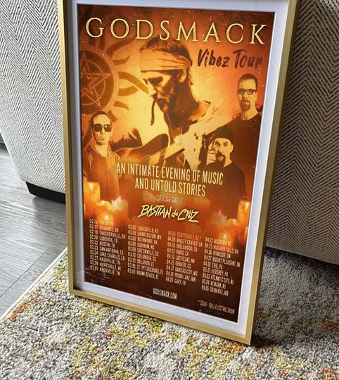 Godsmack Vibez 2024 North American Tour Poster