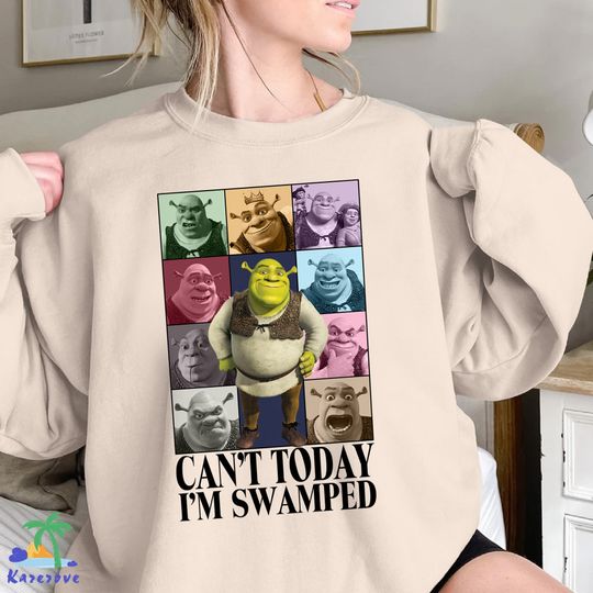 Shrek Can't Today I'm Swamped Shirt | Shrek Eras Tour Sweatshirt