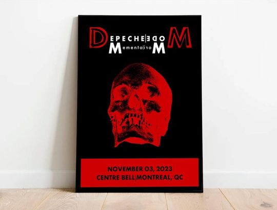 Depeche Mode Nov 03, 2023 Montreal Bell Centre Show Poster