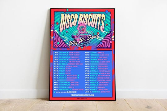 The Disco Biscuits why we dance tour 2024 poster