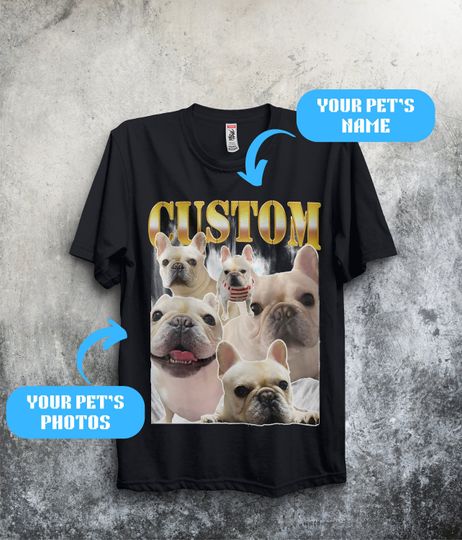 Custom Dog T-shirt, Custom Pet Bootleg Shirt, Custom Pet Tee
