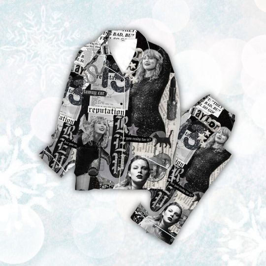 Reputation Pajamas Set, Eras Tour 2023 Shirt Pajamas Set