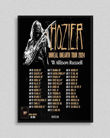 Hozier America Tour 2024 Poster Wall Decor Music Posters