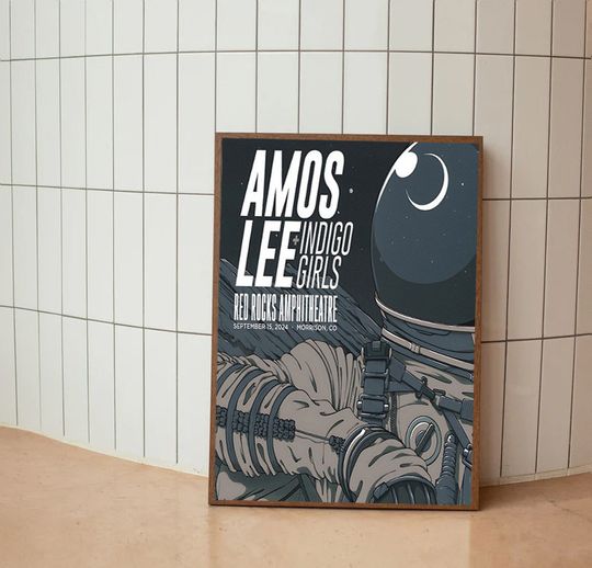 Amos-Lee Red Rock Amphitheatre Sep 15 2024 Morrison CO Unframe Poster Wall Decor Posters