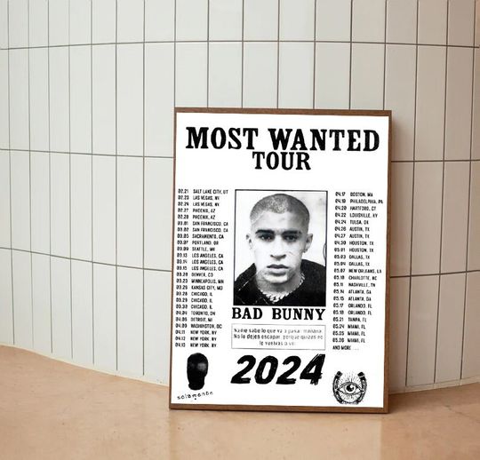 Most-Wanted Tour 2024 North America Tour Unframe Poster Wall Decor Posters