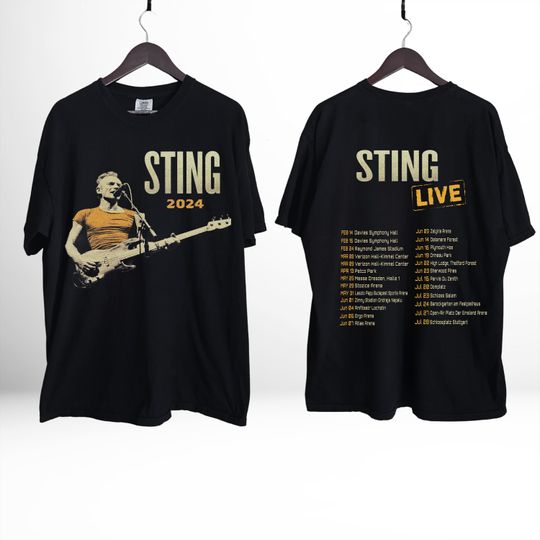 Sting Tour Shirt 2024, Sting 2024 Tour Shirt, Europe Concert T-Shirt