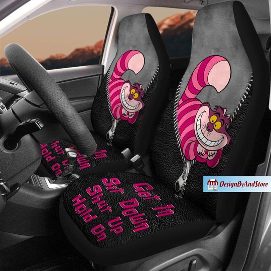 Cheshire Cat Car Covers, Disney Cat Car Seat, Disney Alice Gift