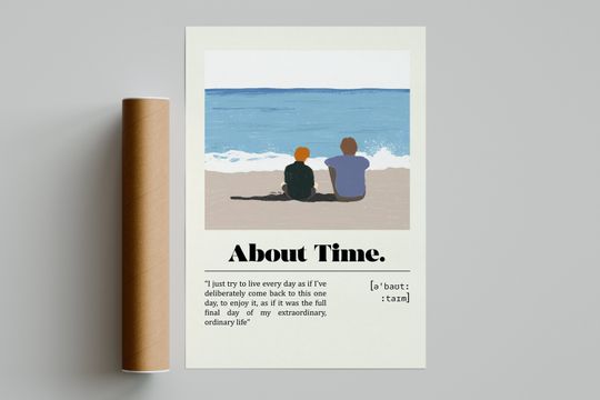 About Time Poster | Ordinary Life | Minimalist Movie Poster