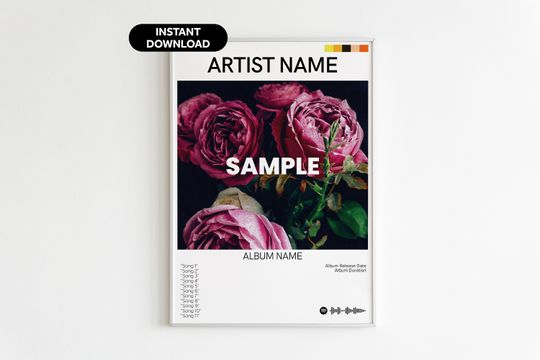 Personalized Album Print, Custom Album Poster, Choose Your Own Album Poster