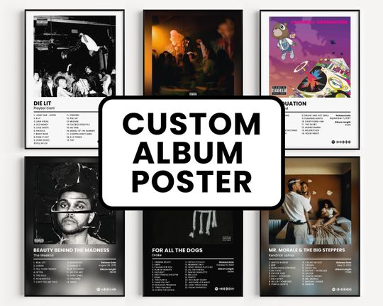 Custom Cover Poster, Personalized Album Print, Classics Rap Poster