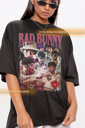 BAD BUNNY Vintage Unisex Shirt, Vintage Bad Bunny TShirt