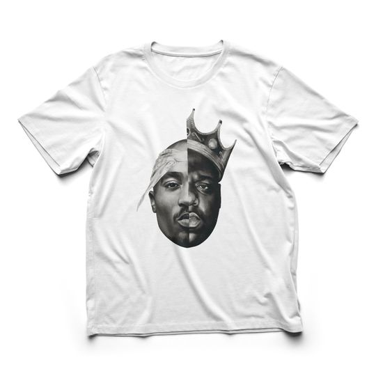 BIGGIE & TUPAC T Shirt | Notorious Biggie Smalls T Shirt | 90's Hip Hop