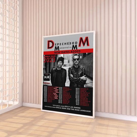 2023 Depeche Mode Memento Mori World Tour Poster