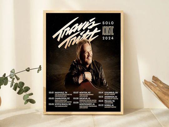 Travis Tritt Announces Solo Acoustic Tour 2024 Poster