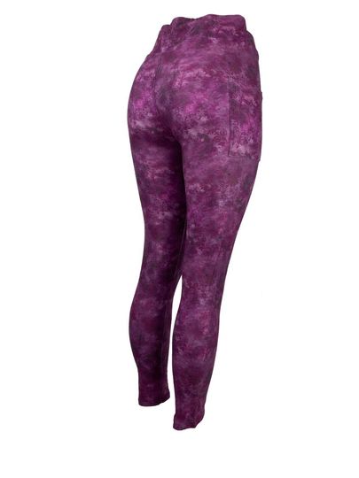Faded Purple Floral Leggings Stunning Pattern