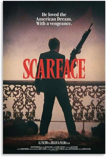 Classic Movie Poster Scarface Poster Poster Decorative Painting Canvas Wall