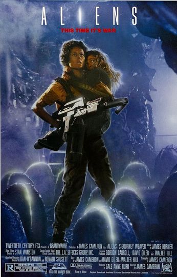 Aliens (1986) Movie Poster Canvas