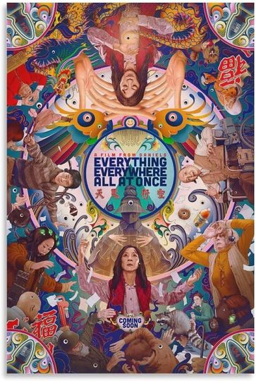 Everything Everywhere All at Once Poster 2022 Movie Poster Canvas