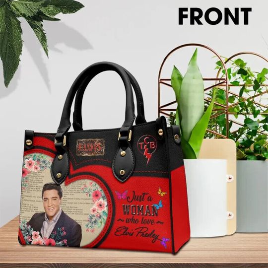 Elvis Presley Handbag, Women Leather Handbag, Music Lover Bag
