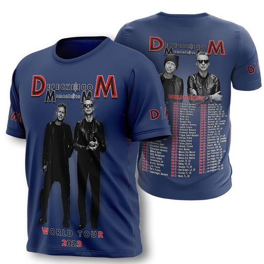 Depeche Mode Band Memento Mori World Tour 3D All Over Print T-Shirt