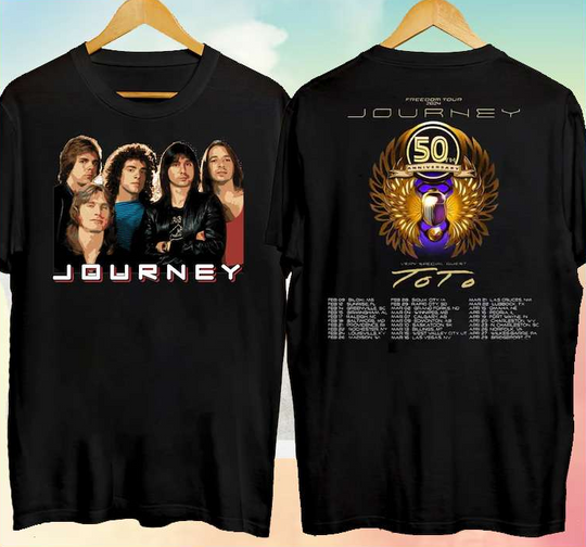 Journey Freedom Tour 2024, Journey With Toto Concert Dates 2024 T-Shirt