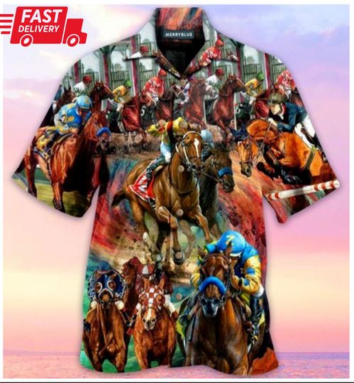 Kentucky ​Derby Horse Racing AOP Hawaiian Shirt