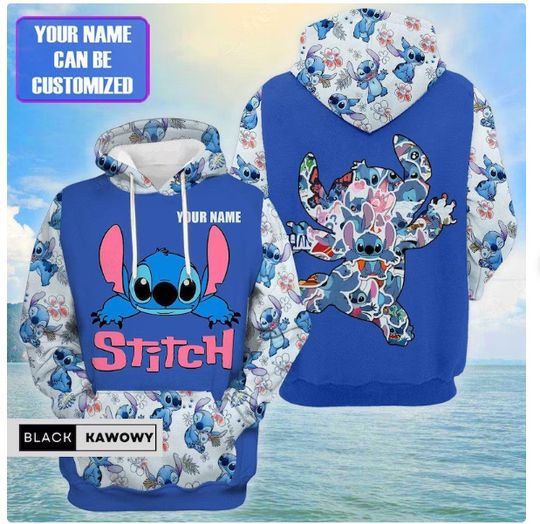 Custom Stitch And Lilo3D HOODIE