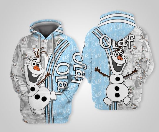 Funny Olaf Snowman Best Christmas Gift For Frozen Movie 3D HOODIE